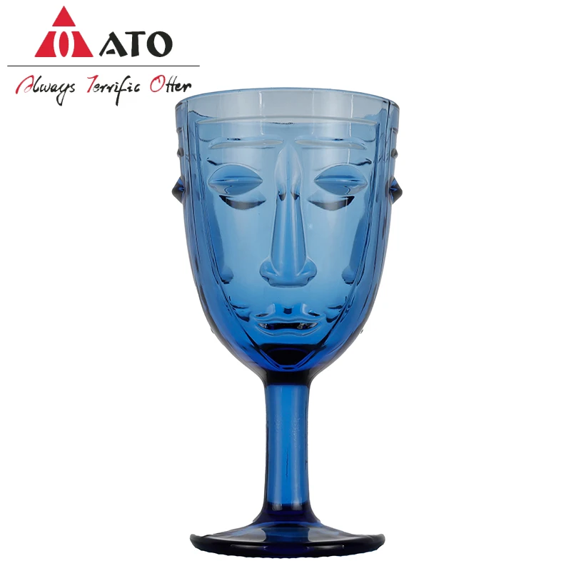 Бокалы для воды ATO Blue, бокал для красного вина, стеклянная чашка для домашней посуды