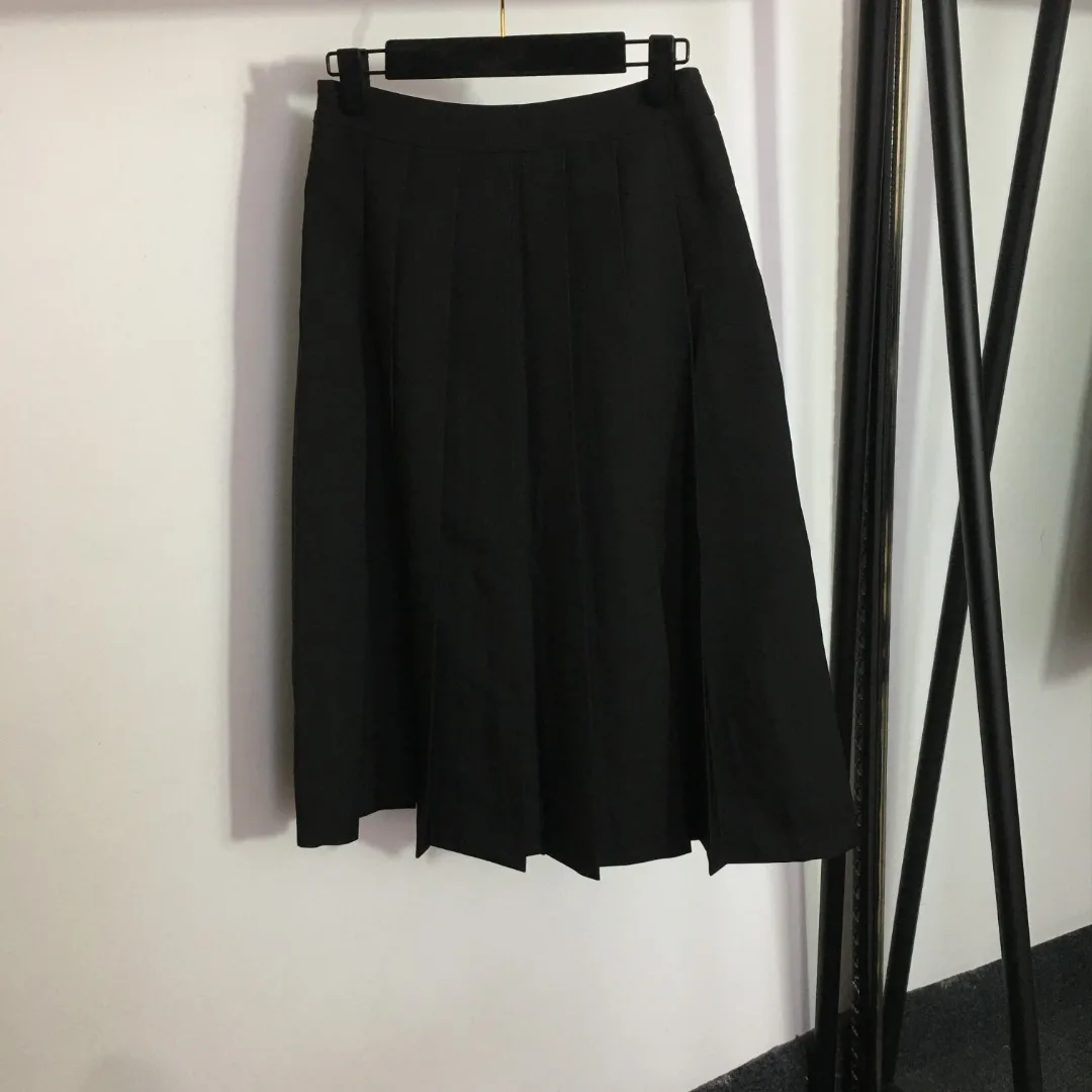 Весенняя новая корейская женская плиссированная юбка Dongdaemun с высокой талией, темпераментная тонкая юбка средней длины с высокой талией