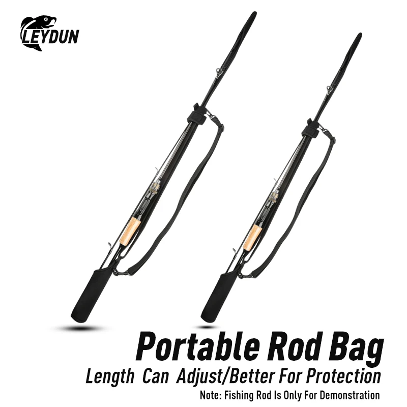 Защитная веревка Для удочек LEYDUN Длиной 95 см-155 см Может лучше Регулироваться Для защиты Удочек, сумка для хранения Удочек, Рыболовные снасти