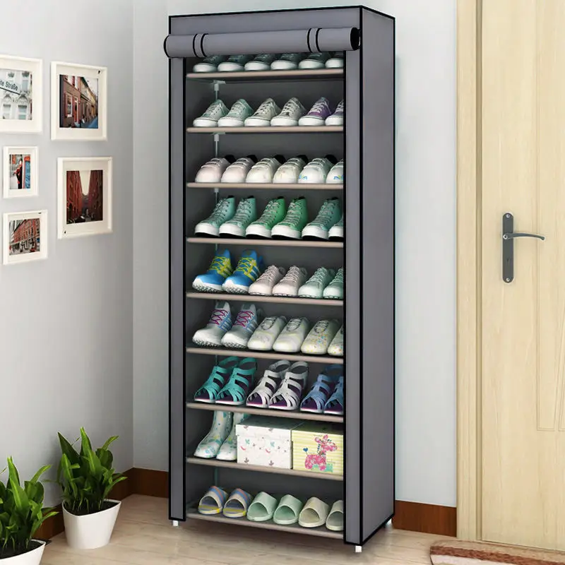 Сборка космического фойе Простой Экономичный бытовой многослойный шкаф для обуви Экономичный простой стеллаж для обуви в общежитии Современный стеллаж для обуви