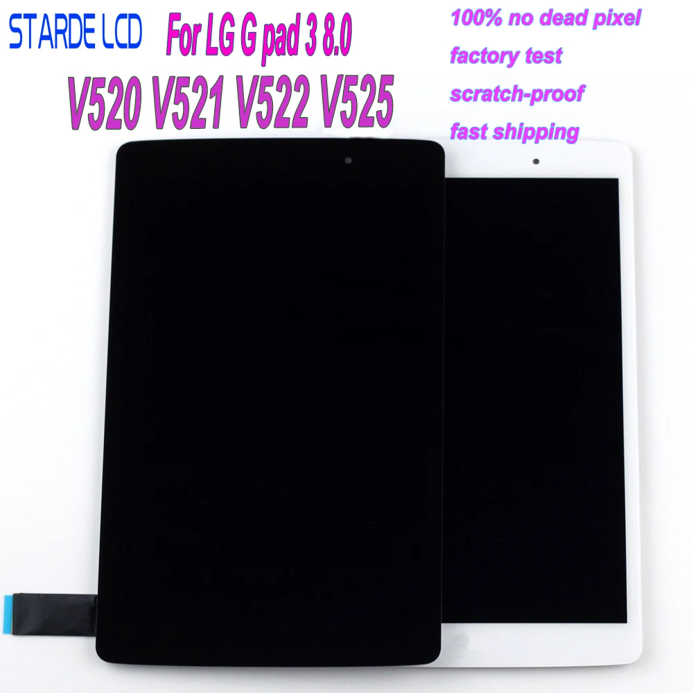 Стард ЖК-дисплей для LG G Pad III 3 8,0 V520 V521 V522 V525 ЖК-дисплей с сенсорным экраном дигитайзер в сборе